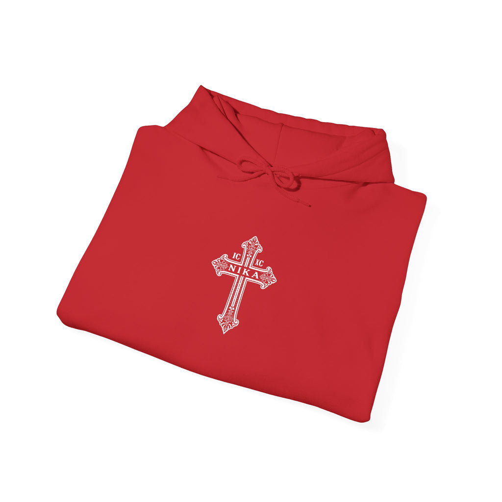 Christian Cross Hoodie — Psalm 23:4 Faith Sweatshirt with Wings (Religious Gift)