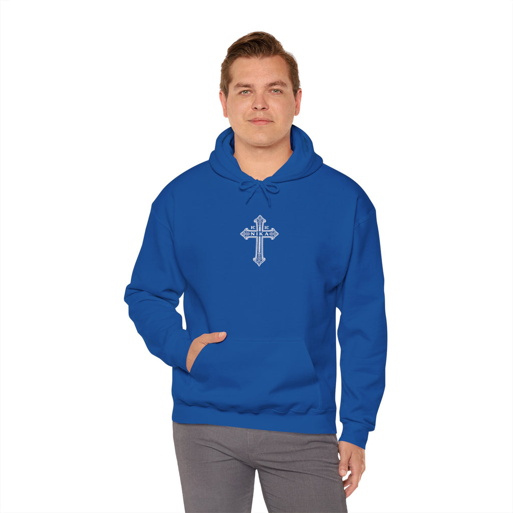Christian Cross Hoodie — Psalm 23:4 Faith Sweatshirt with Wings (Religious Gift)