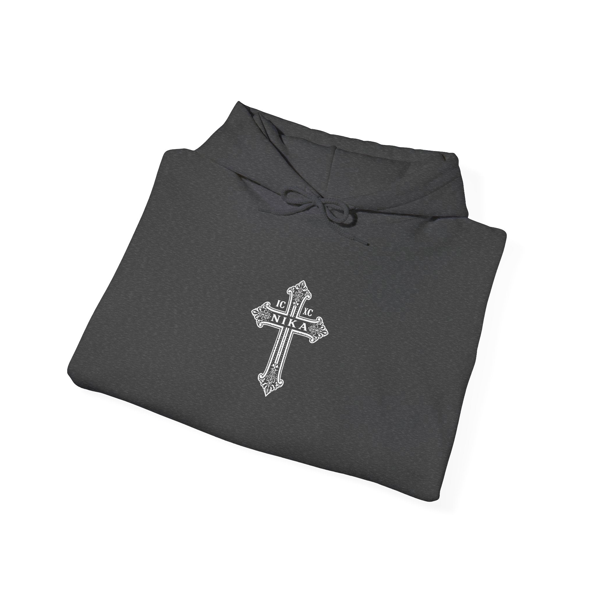 Christian Cross Hoodie — Psalm 23:4 Faith Sweatshirt with Wings (Religious Gift)