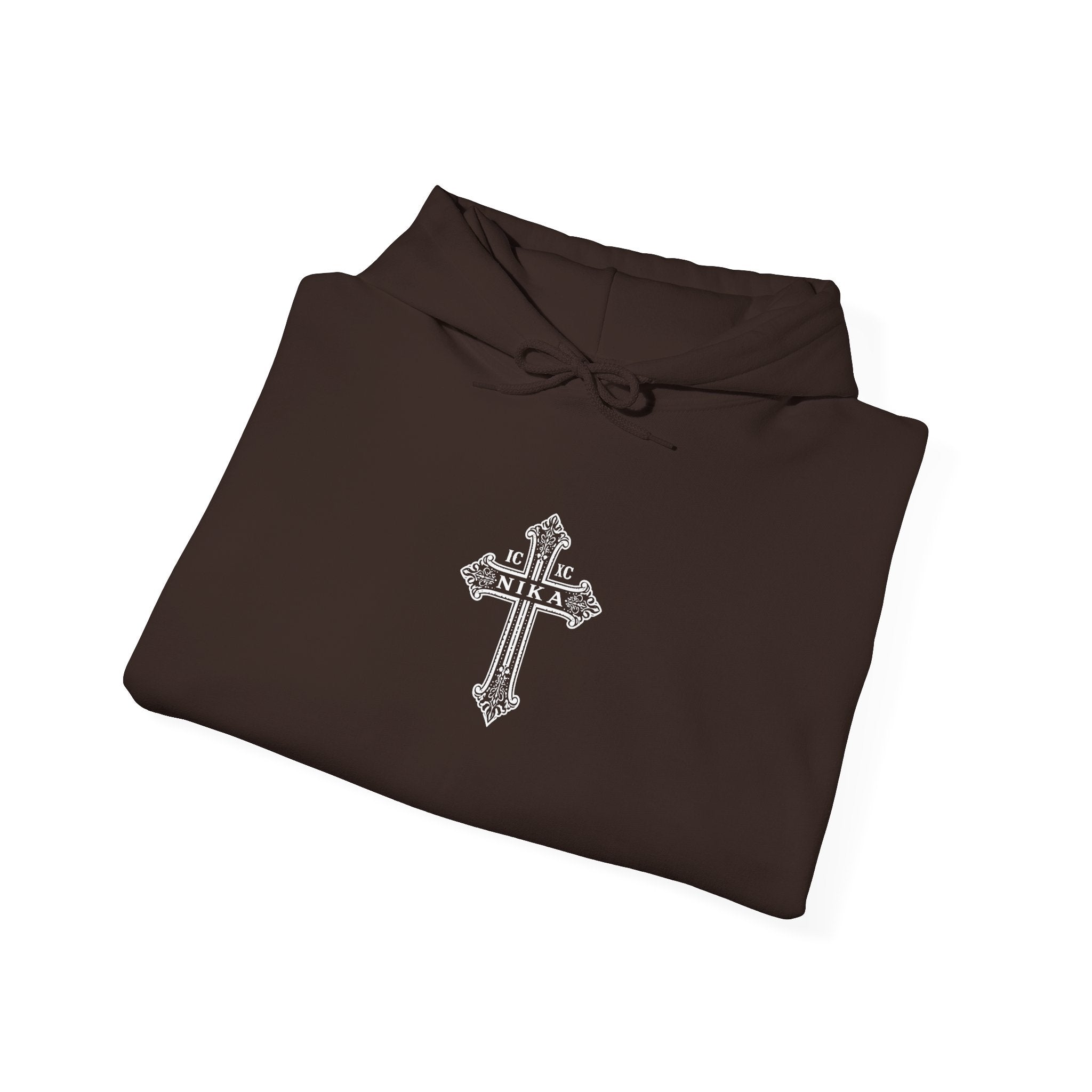 Christian Cross Hoodie — Psalm 23:4 Faith Sweatshirt with Wings (Religious Gift)