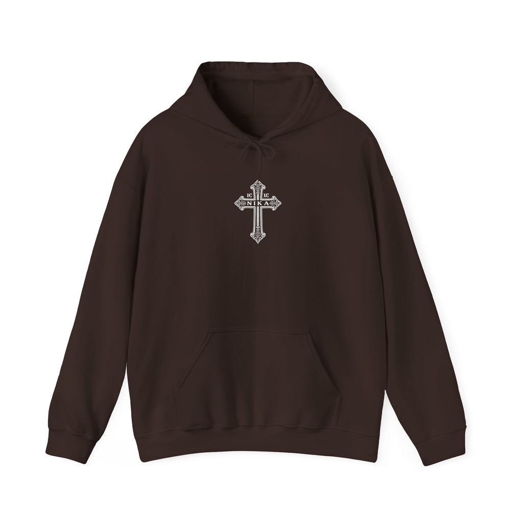 Christian Cross Hoodie — Psalm 23:4 Faith Sweatshirt with Wings (Religious Gift)