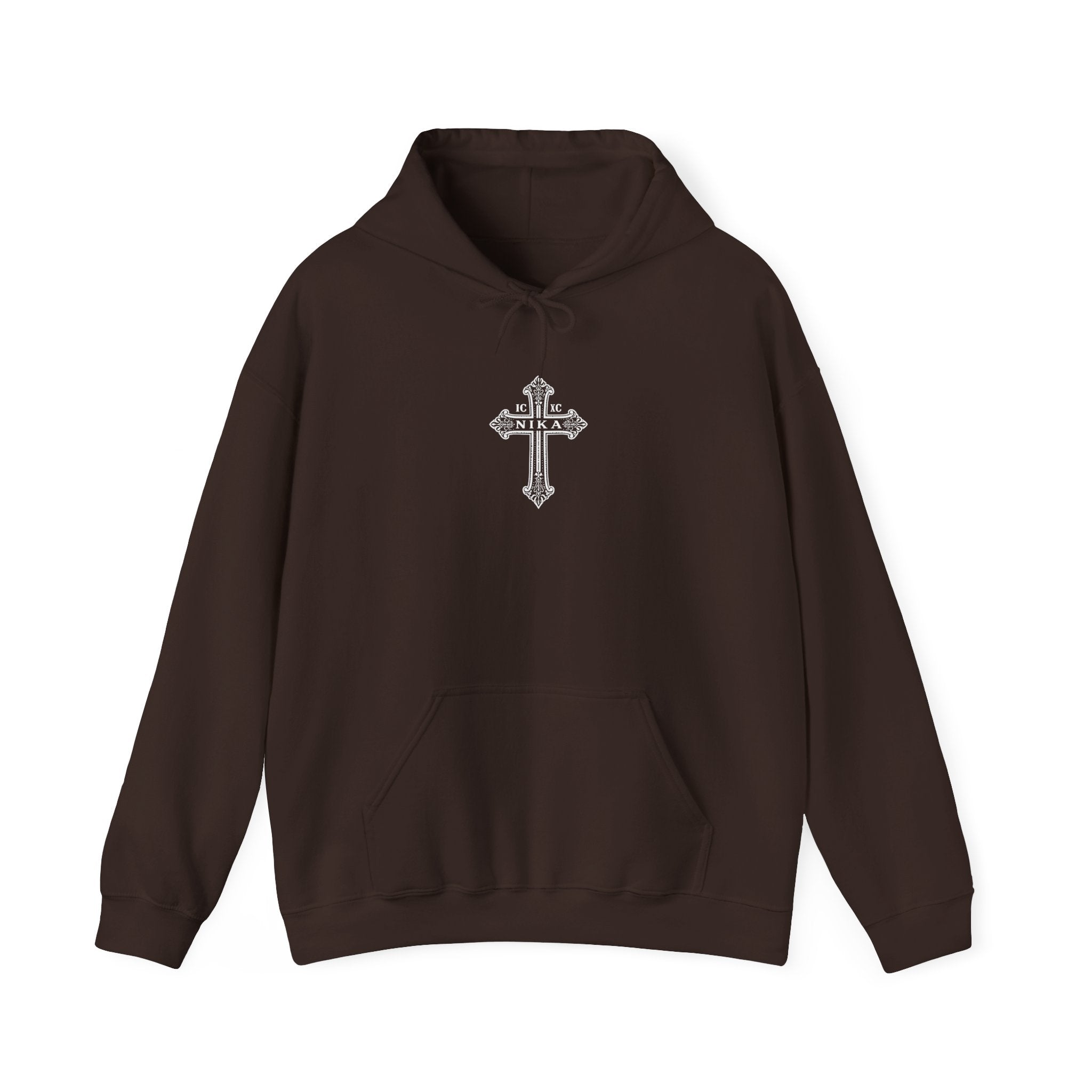 Christian Cross Hoodie — Psalm 23:4 Faith Sweatshirt with Wings (Religious Gift)