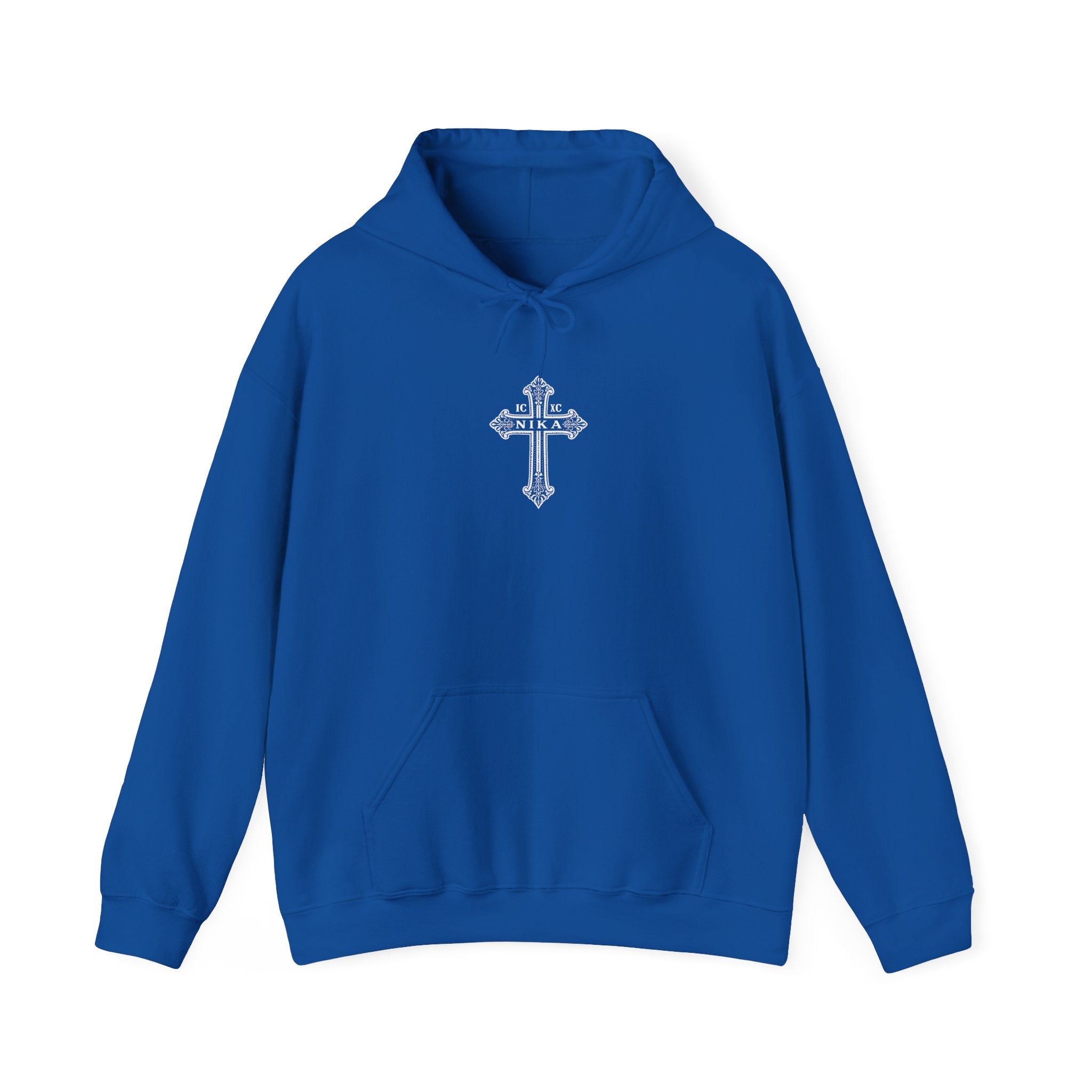 Christian Cross Hoodie — Psalm 23:4 Faith Sweatshirt with Wings (Religious Gift)